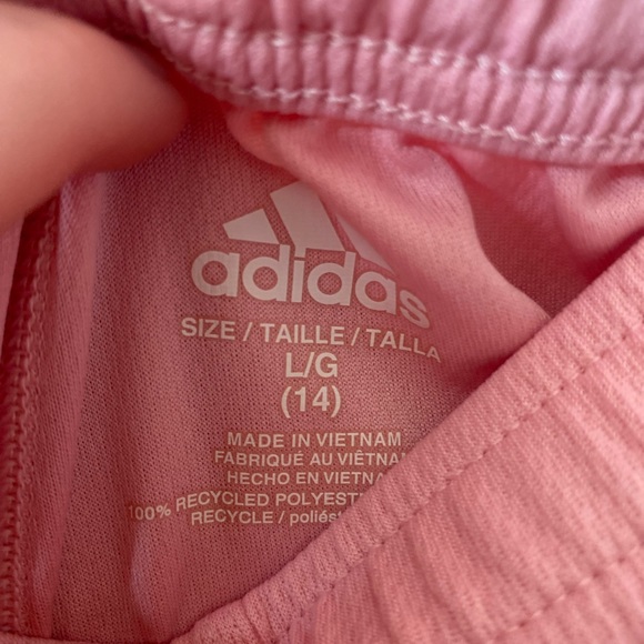 Adidas Pink Gym Shorts - Picture 2 of 3